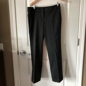 Talbots Black Pinstripe Trousers. Size 10P